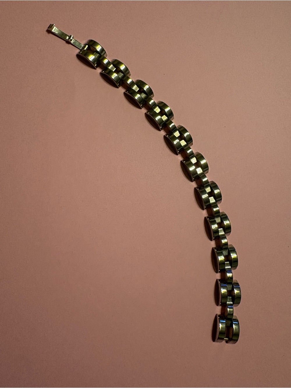 Vintage Women's Silver Tone Chunky Link Bracelet
